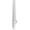 Ekena Millwork Peaked Cap Smooth Architectural PVC Combination Pediment, 64"W x 22-7/8"H x 2-3/4"P (Pitch 6/12) PEDPC064X230PKC00 - alternate 4